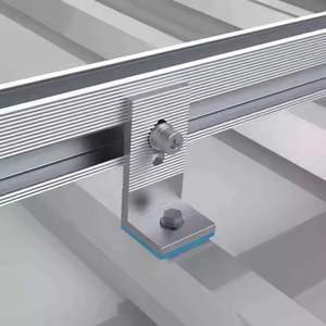 Support de <span class=keywords><strong>fixation</strong></span> solaire pour toiture en tôle ondulée avec assemblages de joints étanches pour la construction photovoltaïque résidentielle et industrielle - Product Image 2