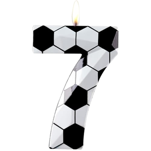 Velas de Cumpleaños Número 7, Decoración <span class=keywords><strong>para</strong></span> <span class=keywords><strong>Pastel</strong></span> de Cera Premium con Diseño de Diamantes 3D, Temática de Fútbol, <span class=keywords><strong>para</strong></span> Hombres - Product Image 1