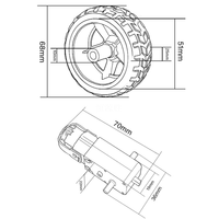 Kit robot DIY R 34 roues 4x4 intelligent avec plaque de code, suivi de vitesse, évitement d'obstacles et télécommande Bluetooth