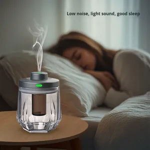 High-quality Eco-Friendly Portable Atomizing Glass Pure Essential <b>Oil</b> <b>Diffuser</b> USB Car Aromatherapy Machine Battery Power Supply - Product Image 5