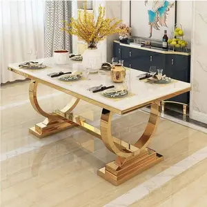 北欧/美国/中国制造/斯堪的纳维亚风格白色/黑色/定制顶级彩色人造大理石顶级餐桌