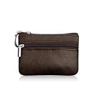 Boshiho Zipper <b>Coin</b> <b>Pouch</b> Genuine Leather Card Holder Customized <b>Coin</b> Wallet - Product Image 5