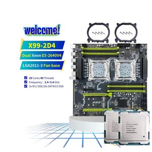 PANDL NUEVO <span class=keywords><strong>DDR4</strong></span> C612 Chipset Placa base Kit de PC de escritorio Dual Xeon E5 2640 V4 Combo 2640v4 X99 Placa base Dual <span class=keywords><strong>Cpu</strong></span> - Product Image 1