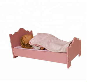Lit de poupée en bois de vente chaude meubles de <span class=keywords><strong>berceau</strong></span> de jeu de simulation pour les filles pour le jeu imaginatif des enfants - Product Image 6