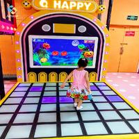 Machine interactive LED à grille de sol, éclairage de scène, jeu de mouvement au sol