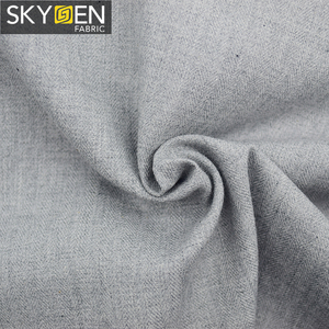 Skygen 2019 nuevo <span class=keywords><strong>color</strong></span> sólido acabado melocotón tejida 180 gsm 100% algodón de espiga camisas de tela por la yarda - Product Image 4