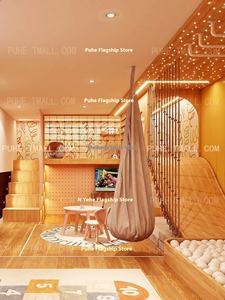 Детская двухъярусная кровать с рамой для скалолазания и качелями - Product Image 2