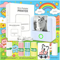Imprimante thermique portable sans fil BT, mini-imprimante de reçus et d'étiquettes sans fil, papier en rouleau 57*25mm, logo personnalisé OEM, vente en gros, usine