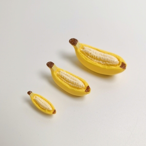 100 pièces de figurines miniatures de bananes artificielles, bananes jaunes réalistes, modèle alimentaire pour maison de poupée, pour la décoration de cuisine, de chambre et de fête - Product Image 5