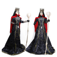 Halloween Vampire Roi Reine Animé Statue Son Activé Électrique Décor pour Bar Maison Hantée Salle D'évasion Gothique Fête