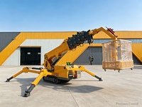 Grue araignée électrique télescopique certifiée UE à portée de levage maximale, prix de gros usine