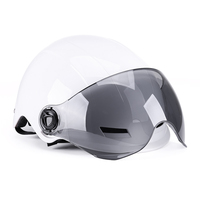 Casques de moto ouverts pour hommes et femmes adultes, avec visière solaire
