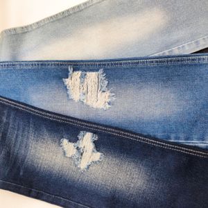 Tela Vaquera Azul de Alta Calidad, Mezcla de Poliéster/Algodón, Resistente a las Arrugas y a la Abrasión, Peso Pesado 370g/m para Abrigos/Chaquetas - Product Image 6