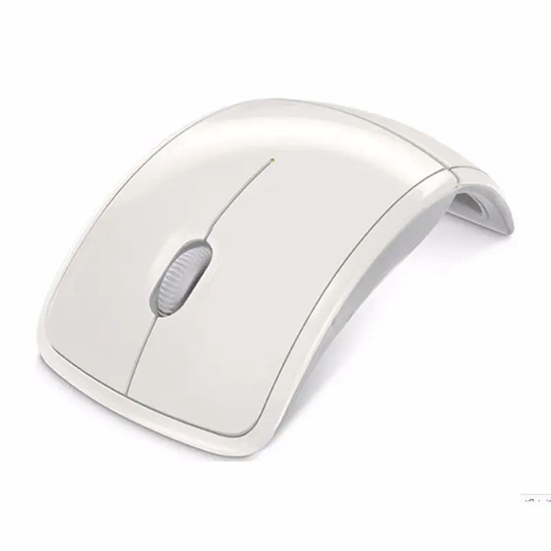 Mouse Komputer Lipat Optik Nirkabel, Mouse Arc Tanpa Kabel 2.4G Mode Ganda Optik BT 5.0