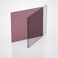 Plaque de polycarbonate solide transparente de 8 à 10 mm, matériau de vitrage pour façade de bâtiment, pour projets de construction