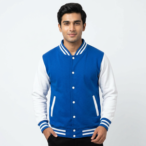 Veste universitaire pour homme à prix abordable, respirante, avec logo personnalisé, confortable, tendance, style décontracté, la meilleure veste universitaire pour homme. - Product Image 1