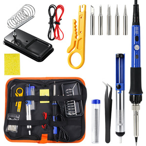 Adjustable Soldering <b>Iron</b> 90W 15-Piece Set For Electronics Repair With Temperature Control And Accessories - Product Image 5