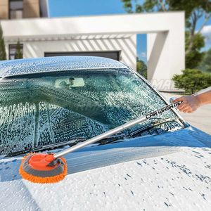 Balai de lavage de voiture à manche réglable, balai de nettoyage pour voiture, balai en chenille douce, balais de lavage de vitres, brosse à cire pour dépoussiérage de voiture - Product Image 4