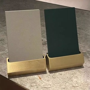 Porta Tarjetas de Visita de Latón Sólido de 6 cm de Primera Calidad - Expositor de Tarjetas de Visita de Gran Capacidad para Oficina Ejecutiva, Hotel de Lujo y Banquetes - Product Image 2
