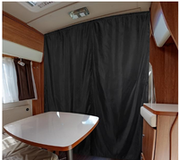 Rideau de confidentialité pour camping-car, facile à installer, populaire, personnalisé, en tissu tressé brodé occultant pour fenêtre intérieure de camping-car