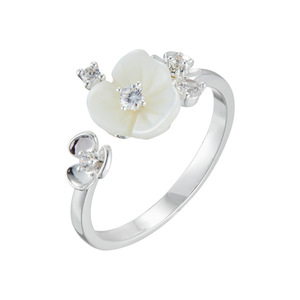 Flower Open <b>Ring</b> 925 Sterling Silver <b>Adjustable</b> Index Finger <b>Ring</b> Gift Jewelry - Product Image 5