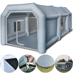 廉价牛津灰色7x4x 3米充气舱帐篷/汽车充气喷漆房