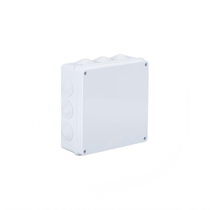Boîtier de jonction étanche IP65 200x200x80mm avec bouchon en caoutchouc, trous pré-perforés, bande d'étanchéité intégrée, modèle économique, boîte de terminaison - Product Image 2