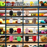 Haute qualité 100% Polyester 50D/24F fil acrylique DTY et Filament Type recyclé Spandex fil recouvert d'air