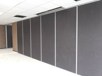 Cloison coulissante en tissu avec cadre en aluminium facile à assembler, absorption acoustique très efficace, design moderne pour restaurant, école, commerce