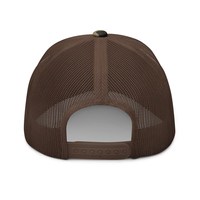 Casquette Trucker Personnalisée 6 Panneaux en Polyester/Coton avec Broderie 3D Logo Courbé Réglable Snapback Style Western Cowboy Cadeau Casquette en Maille