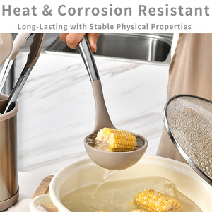 جودة ممتازة 8 أواني مطبخ من السيليكون طقم أواني طهي مقاومة للحرارة غير لاصقة غير قابلة للالتصاق - Product Image 2