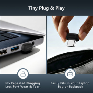 Mini-agitateur de <span class=keywords><strong>souris</strong></span> portable USB-C, sans pilote, Plug and Play, pour maintenir l'ordinateur actif - Product Image 3