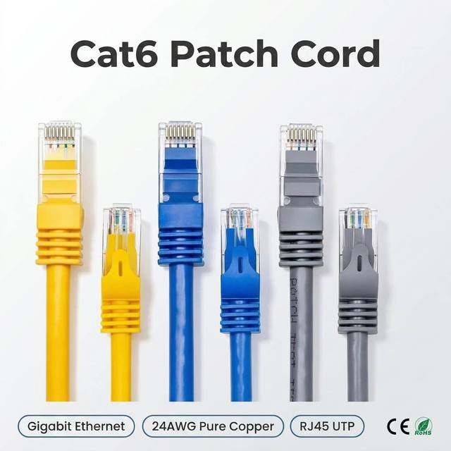 Source OEM Short Cat6A Patch Cord 0.25m to 1m 28AWG CCA UTP FTP SFTP Slim Ethernet for Data Center Switch Space-Saving