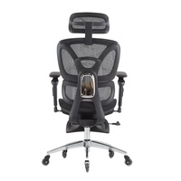 Chaise de bureau de rédaction ergonomique en maille pivotante multifonctionnelle à dossier haut pour direction commerciale