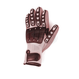 Guantes de mecánico de material duradero más vendidos TPR Guantes de mecánico antideslizantes TPR para venta en línea - Product Image 2