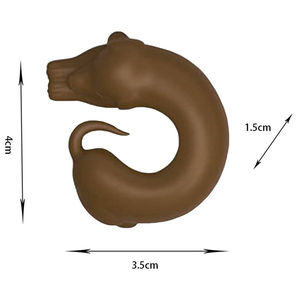 6 pezzi divertente cartone animato Silicone di riconoscimento di ciondoli di vetro di vino 3D gatto cucciolo di cane tazza di vino di vetro etichette riutilizzabili bottiglia di bevanda - Product Image 6