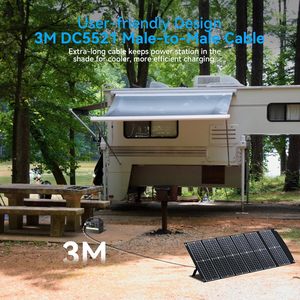 Panneau solaire portable 100W extrêmement léger, compact et pliable avec USB QC3.0, Type-C PD3.0, Anderson et XT60 DC 20V - Product Image 5