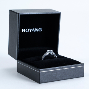 Boyang Custom High Quality <b>Black</b> Luxury Necklace Ring Jewelry Packaging <b>Box</b> - Product Image 3