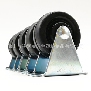 Fixed Rubber Caster 1.5 Inch Silent Furniture Wheel For Bookshelf <b>Bed</b> - Product Image 5