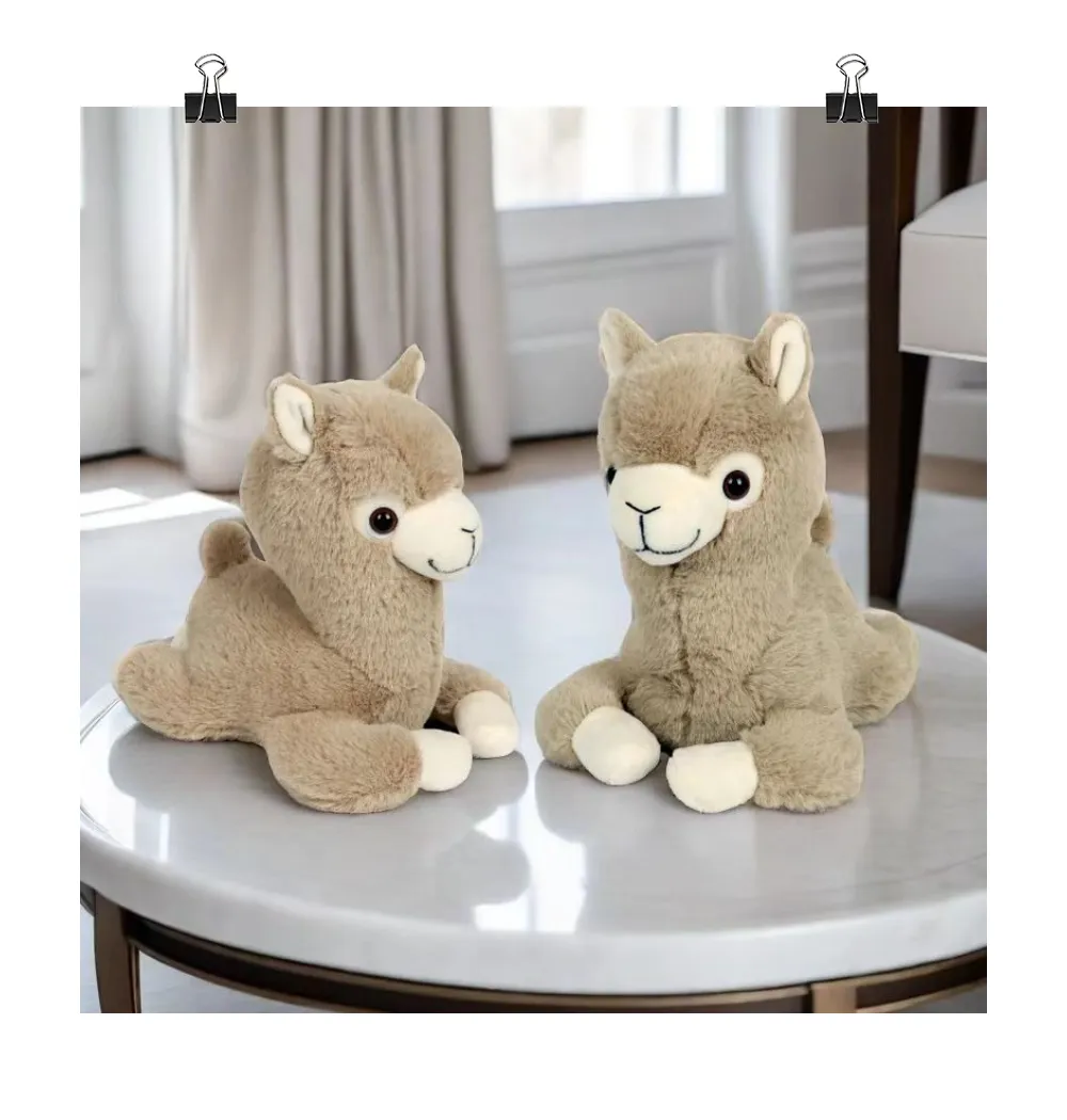 Jouets éducatifs en peluche coton plus sûr doux kawaii mignon peluche peluche animal alpaga poupée jeter oreiller peluche alpaga en peluche