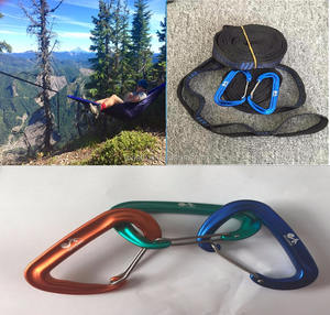 correas de árbol y alambre de aluminio puerta mosquetones de diamante tejido 70D ripstop nylon 400lbs - Product Image 4