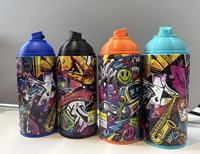 Mur interactif de graffitis numériques multijoueurs avec projection LED, écran tactile, bombe électronique et jeux de peinture murale 3D