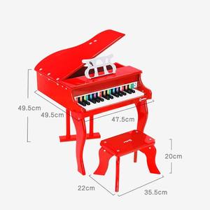 Piano en bois rose 30 touches pour enfants, lot mixte d'usine en gros, jouet musical éducatif pour cadeau et vente en gros - Product Image 6