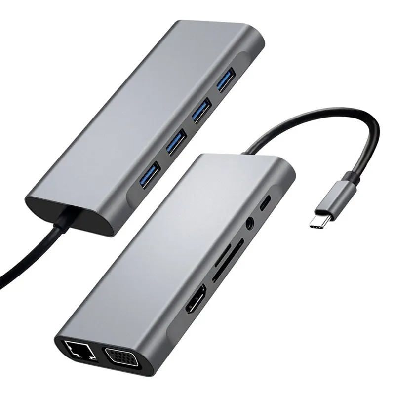 USB3.0 High-speed 4 in 1 Splitter USB C Hub with Charging Port Type- C Hub Adapter Hub