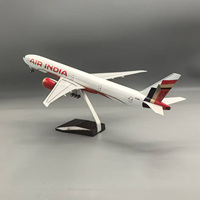 Modèle d'avion en résine Boeing 777-300ER Air India à l'échelle 1/158 de 47 cm avec trains d'atterrissage
