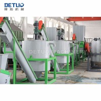 Ligne de lavage automatique pour le recyclage des bouteilles PET avec ouvre-balle, décolleuse d'étiquettes, déshydrateur, moteur, boîte de vitesses et roulement