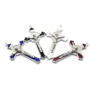 Aksesoris Religius Salib Yesus Kristus 4,5*7,6cm untuk Liontin Kalung Tasbih - Product Image 3