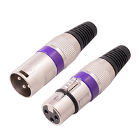 Connecteur de câble XLR 3 broches en alliage de zinc, mâle/femelle, à souder, pour microphone, adaptateur de prise audio pour micro