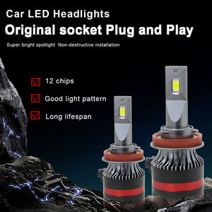 Sistemas de Iluminación Automotriz, Faro LED, 90W, 9000Lm, H4/H11/9005/H7, 12V, 6000K, Garantía de 2 Años, Bombilla Universal para Automóvil - Product Image 6