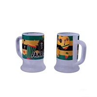 Nouvelles coupelles à shot en verre imprimé Jamaïque, best-seller, vente chaude, verres miniatures personnalisés pour touristes